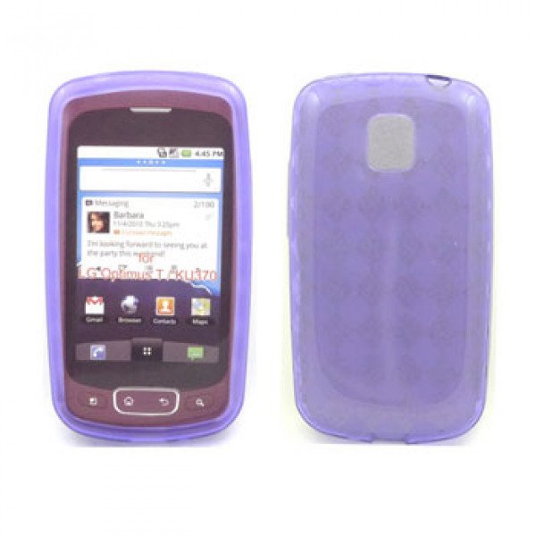 Wholesale TPU Gel Case for LG Optimus T / P509 (Purple)